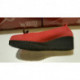 Ballerine de JMG HOUCKE compensée, noeud BALLET Nubuck  rouge