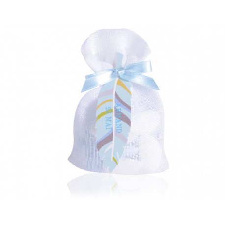 POCHETTE LIN PLUME BLEUE 30 G POCHETTE LIN PLUME BLEUE 30 G