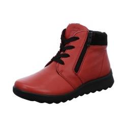 Bottines Toronto Rouge  40405-04 chaude fourrée lacet + zip semelle amovible