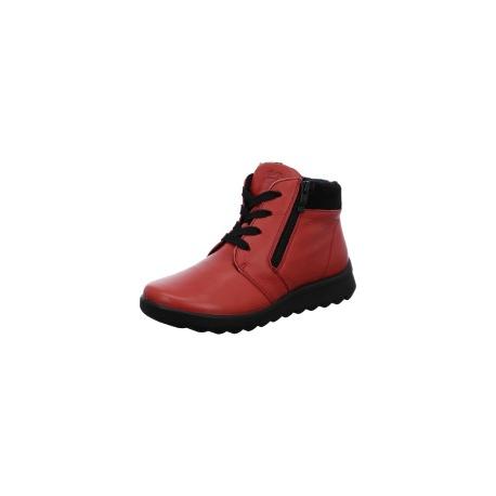 Bottines Toronto Rouge  40405-04 chaude fourrée lacet + zip semelle amovible