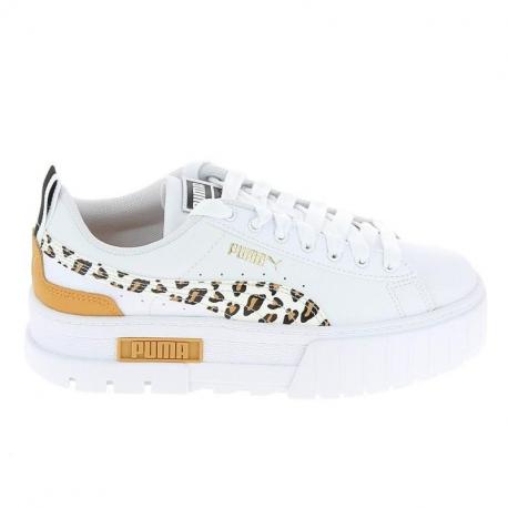 PUMA Mayze Wild Jr Blanc Leopard