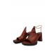 MJUS MULE CHAINE BORDEAUX