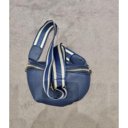 Sac banane MARINE Pochette avec bandoulière fantaisie ton sur ton LE COCOTTE