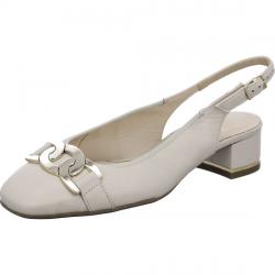 Bride arrière GRAZ Cuir beige ARA 11802-02 talon 3,5cm décolleté mors décoratif métal