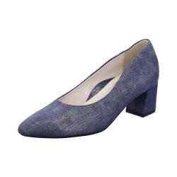 Escarpins LONDON ARA  bleu jean irisé 12-11537-03 talon de 5cm forme allongée