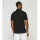 Polo uni manches courtes noir GREGOR