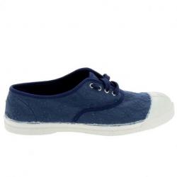 BENSIMON Toile Lacet Broderie Anglaise Bleu