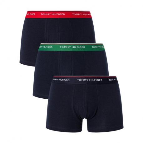 Lot Boxers Tommy Hilfiger Trunk rouge vert bleu