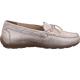 Mocassins ALABAMA  Cuir Doré Or FEMME CONFORTABLE 12-19212-25  noeud coup de pied