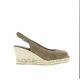 Sandale bout ouvert bride arrière 806-2 Maison de L’Espadrille compense corde nubuck Cuero