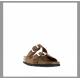 Mule ou claquette avec 2 boucles 3524-3 Maison de l’espadrille  TAUPE plate, femme, mode