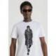 T-SHIRT SLIM FIT  BLANC AVEC IMPRIMÉ