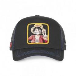 Casquette Trucker One Piece Luffy Snapback Noir Capslab