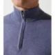 Pull col zippé camionneur indigo BACARY