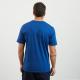 T-shirt bleu manches courtes en coton Pima