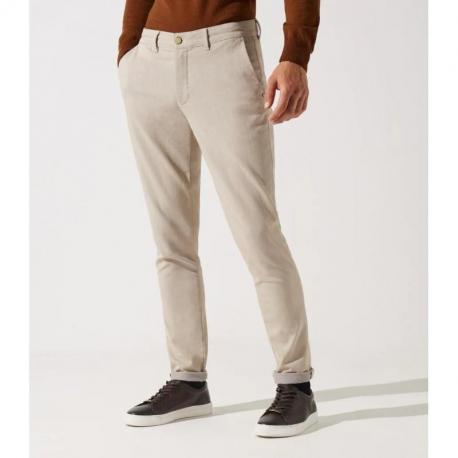 Pantalon chino armuré beige VARFAIT