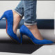 Escarpin pour femme G8 REGINE  GIULIA FRANCIA ANTE NUBUCK ROYAL BLUE mode élégance confort talon haut 7cm