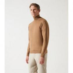 Pull col roulé camel BRUNO