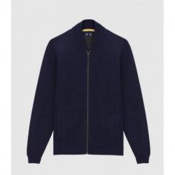 Gilet zippé col teddy marine BETED