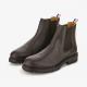 Boots chelsea marrons en cuir