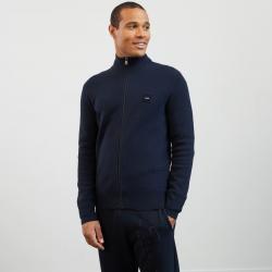 Cardigan bleu marine zippé