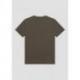 T-SHIRT REGULAR FIT 100 % COTON AVEC IMPRESSION RICHARD HAMBLETON / KAKI