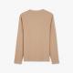 T-shirt beige manches longues uni