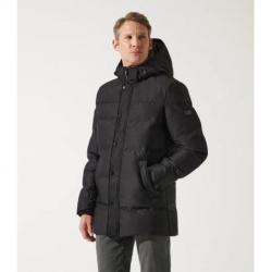 Parka longue matelassée noir MIKITA