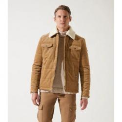 Blouson velours matelasse beige MANI