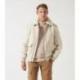 Blouson en laine col sherpa mastic MATHIAS