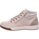 Baskets montantes ROM Lacet + zip Cuir Vernis Nude ARA SHOES femme confortable