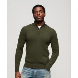 Pull en maille brodé à demi-zip Essential SUPERDRY