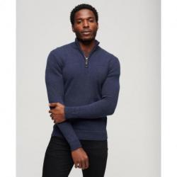 Pull en maille brodé à demi-zip Essential SUPERDRY