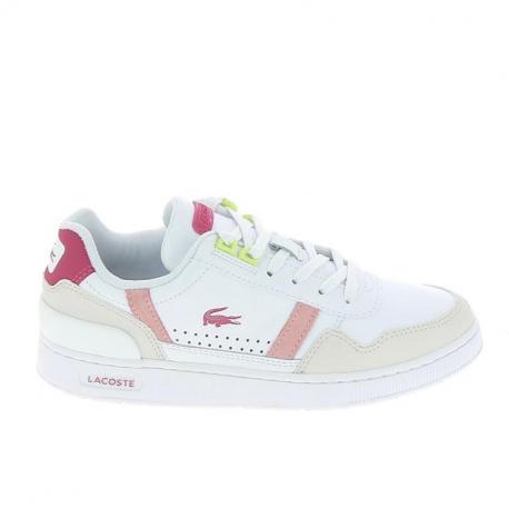 LACOSTE T Clip Blanc Rose