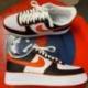 Baskets personnalisées NIKE AF1 Orange et Noir