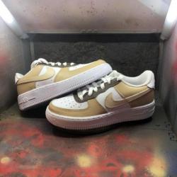 Baskets personnalisées NIKE AF1 Les 3 Beiges