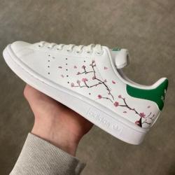 Baskets personnalisées ADIDAS Stan Smith Cerisier