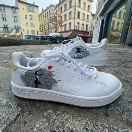 Baskets personnalisées ADIDAS Stan Smith Banksy