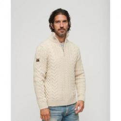 Pull à col montant zippé Jacob henley SUPERDRY