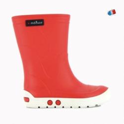 Méduse - Bottes Enfant Airport Carmin/Blanc