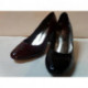 JEN de JB MARTIN escarpin talon haut croco vernis noir ou rouge bordeaux