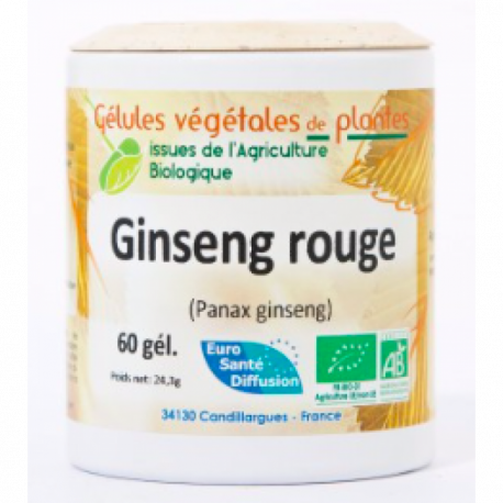 Ginseng rouge - Gélules de plantes Bio Phytofrance Ginseng rouge - Gélules de plantes Bio Phytofrance