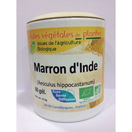 Marron d'Inde- Gélules de plantes Bio Phytofrance Marron d'Inde- Gélules de plantes Bio Phytofrance