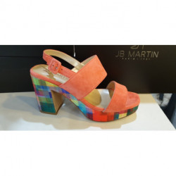 NU PIED  JB MARTIN femme XIAO velours sunlight/mirage multi semelle multicolore