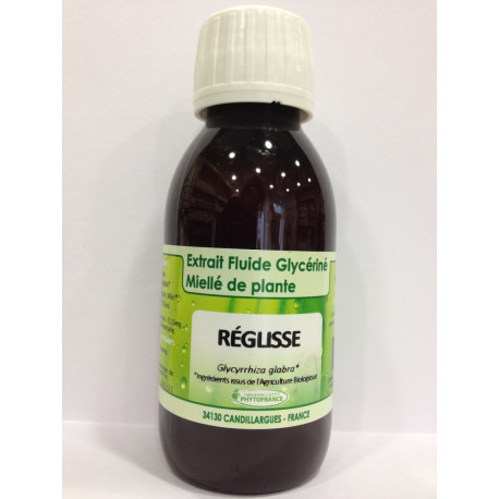 Réglisse - Extrait Fluide Glycériné Miellé de plante Bio - Phytofrance Réglisse - Extrait Fluide Glycériné Miellé de plante Bio - Phytofrance