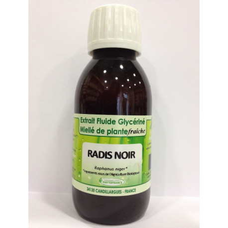 Radis noir - Extrait Fluide Glycériné Miellé de plante Bio - Phytofrance Radis noir - Extrait Fluide Glycériné Miellé de plante Bio - Phytofrance