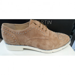 JB Martin Collection Eté - mocassin  de JB MARTIN chic en cuir PRETTYS chêvre velours sahara+ mors