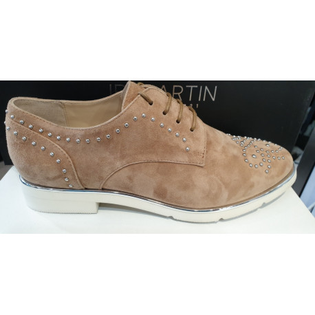 JB Martin Collection Eté - mocassin  de JB MARTIN chic en cuir PRETTYS chêvre velours sahara+ mors