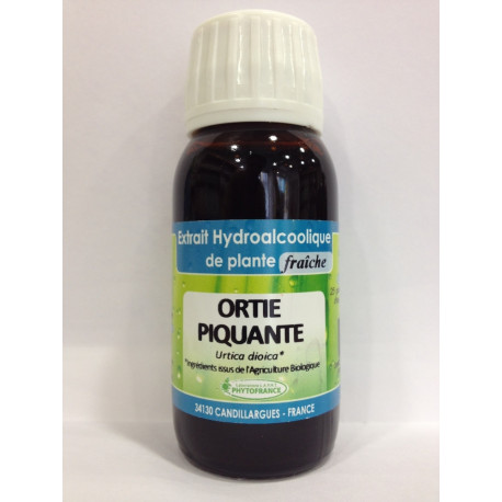 Ortie piquante - Extrait Hydroalcoolique de plante fraîche Bio - Phytofrance Ortie piquante - Extrait Hydroalcoolique de plante fraîche Bio - Phytofrance