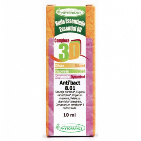 Huile essentielle 3D Anti'Bact - Phytofrance Huile essentielle 3D Anti'Bact - Phytofrance